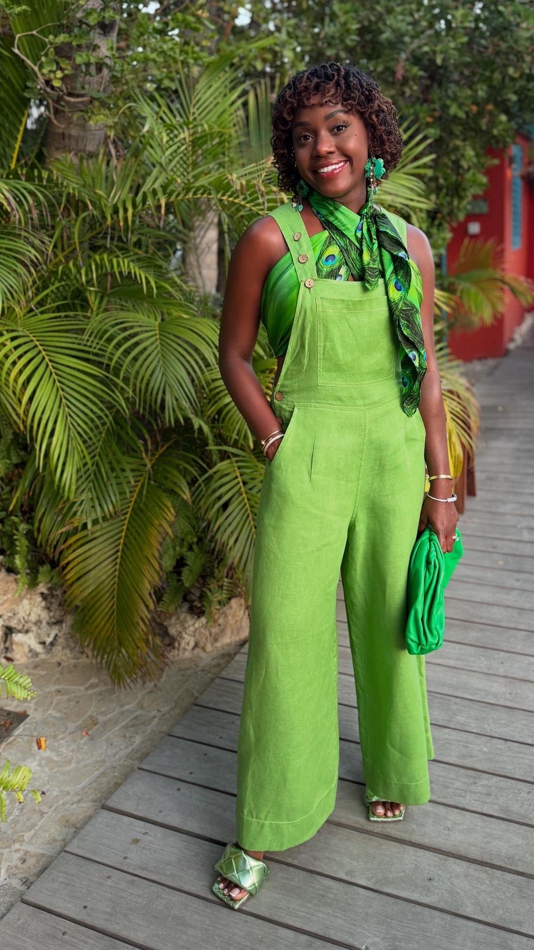 100% Linen Overalls - Kiwi – JODI MELISSA