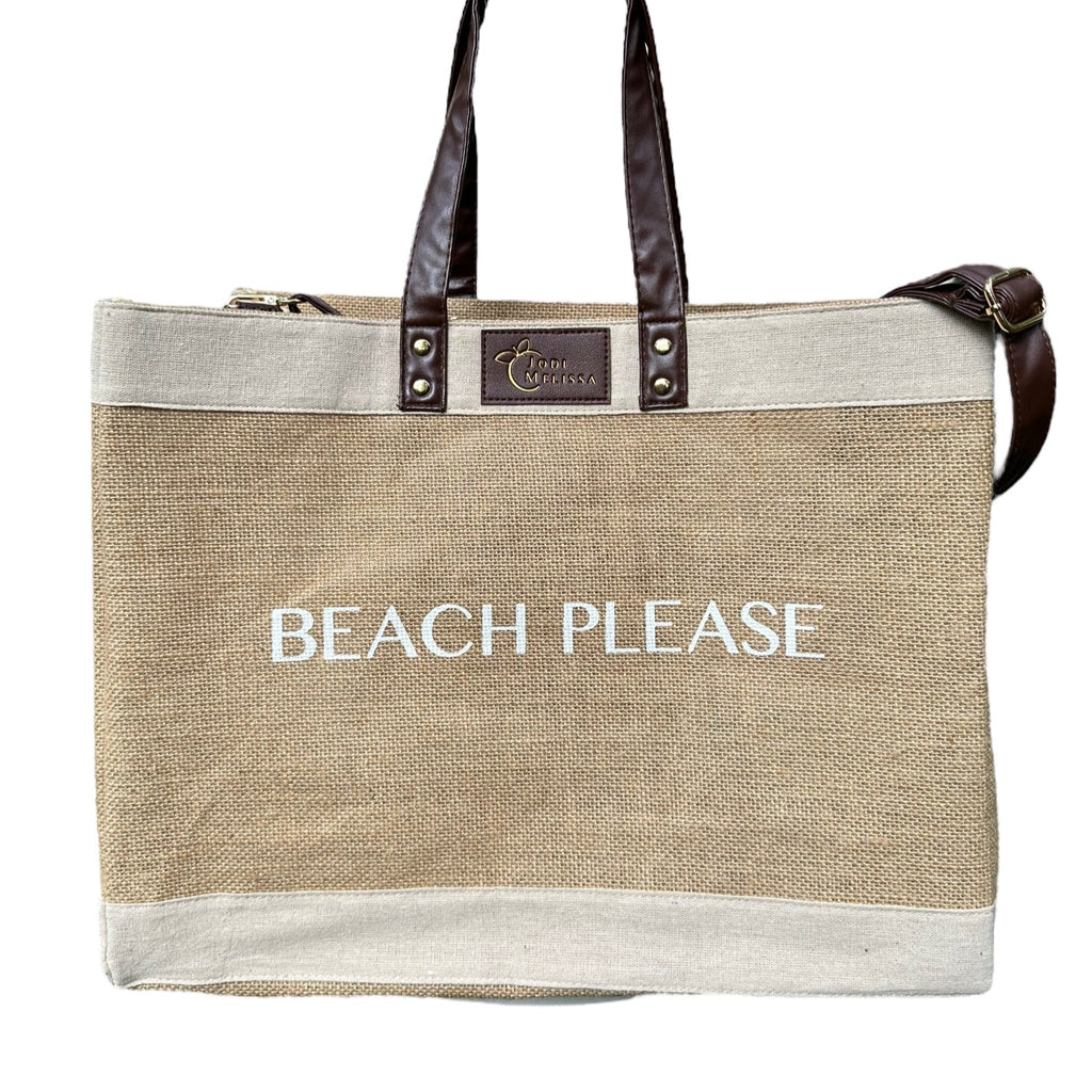 Jute beach bag