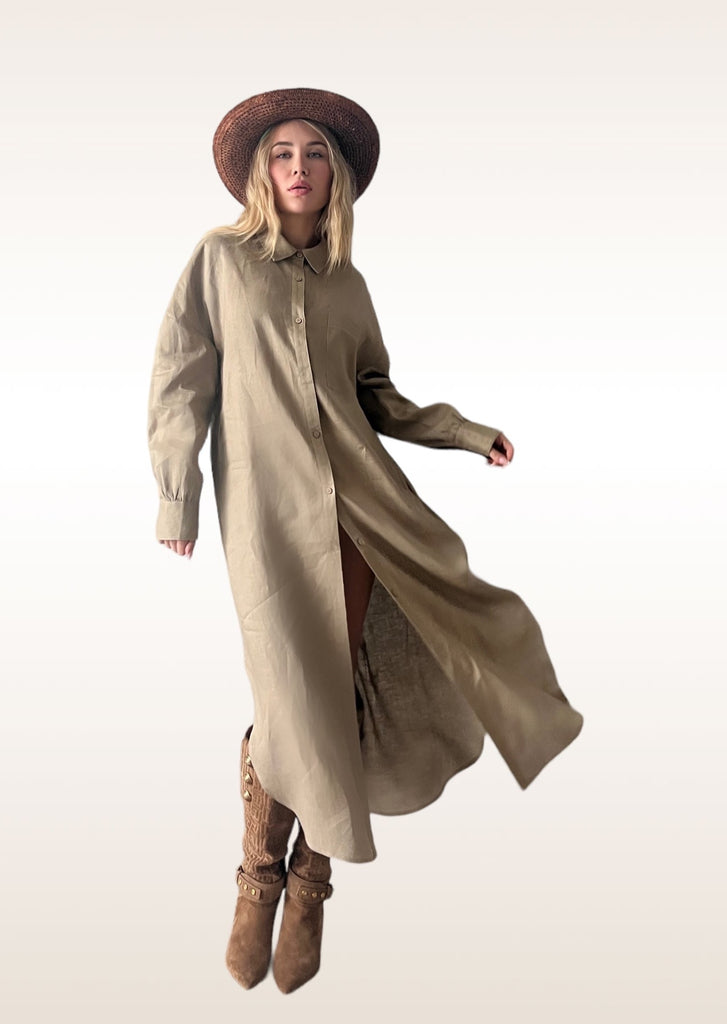 100 Linen Shirtdress Deep Tan JODI MELISSA 100-linen-shirtdress-deep-tan-jodi-melissa