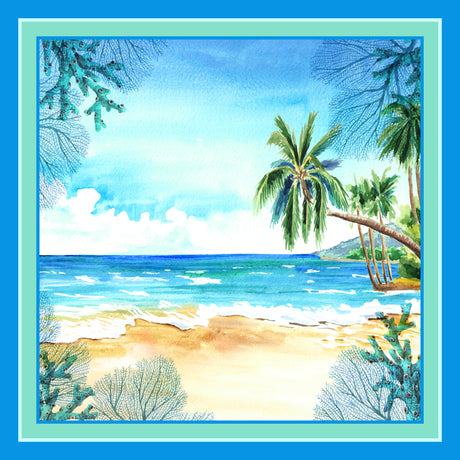 100% silk scarf perfect for the beach