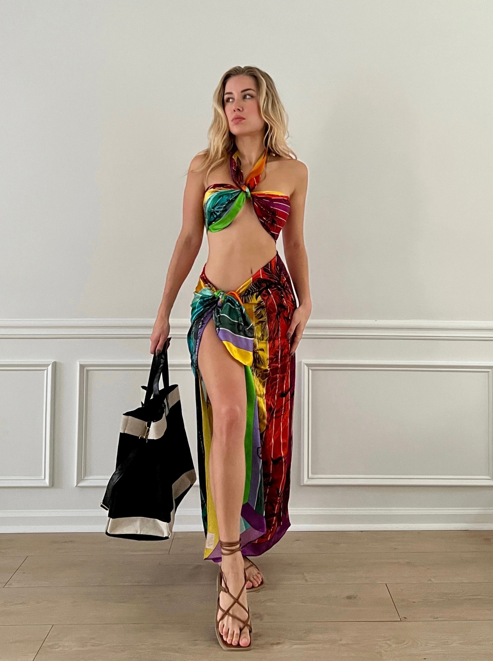 100% Mulberry Silk Scarf - Wild – JODI MELISSA